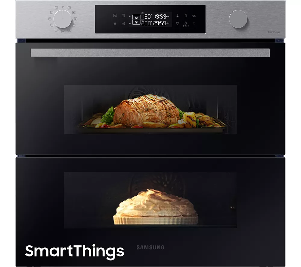 SAMSUNG Series 4 Dual Cook Flex NV7B45205AS U4 Electric Smart Oven - Stainless Steel