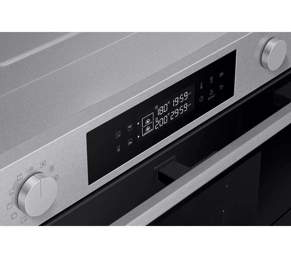 SAMSUNG Series 4 Dual Cook Flex NV7B45205AS U4 Electric Smart Oven - Stainless Steel