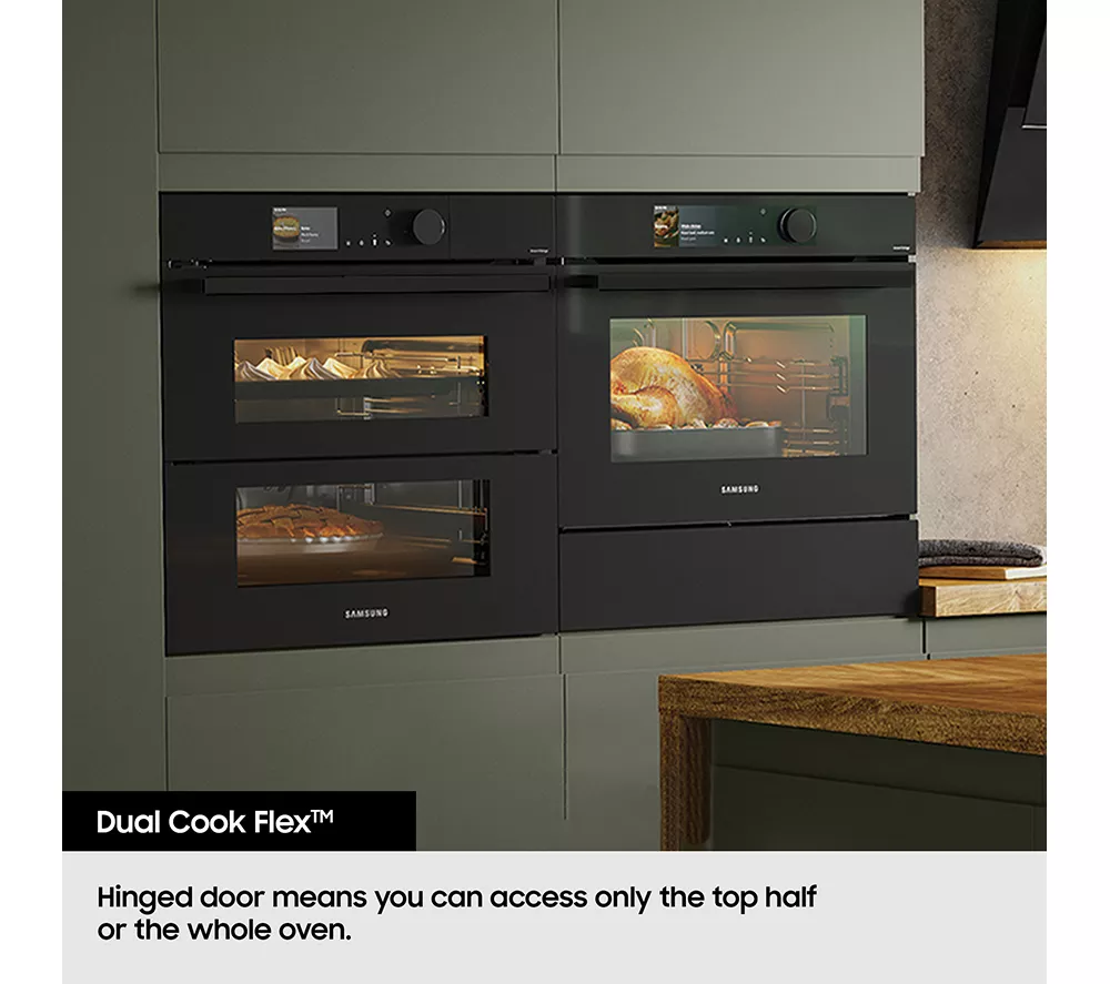 SAMSUNG Series 4 Dual Cook Flex NV7B45205AS U4 Electric Smart Oven - Stainless Steel