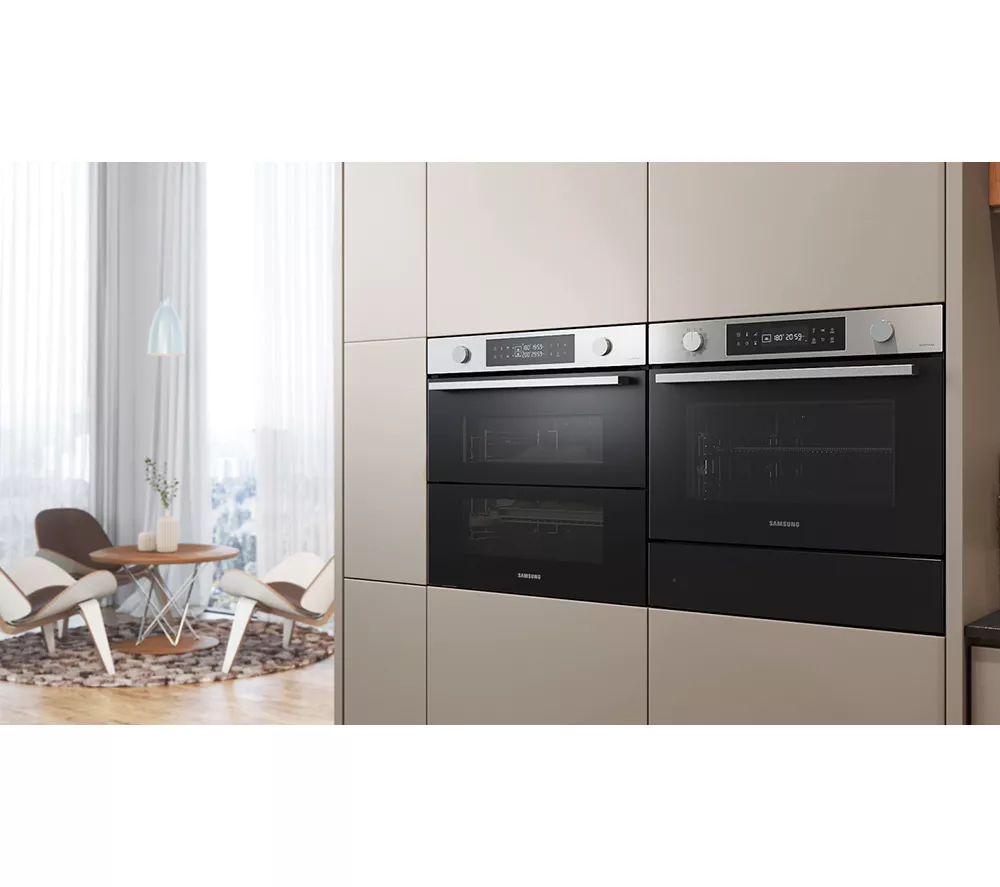 SAMSUNG Series 4 Dual Cook Flex NV7B45205AS U4 Electric Smart Oven - Stainless Steel