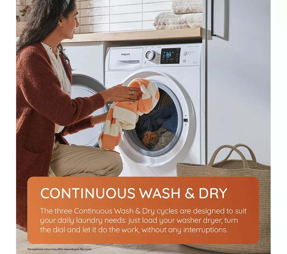 HOTPOINT NDB 11724 W UK 11 kg Washer Dryer - White