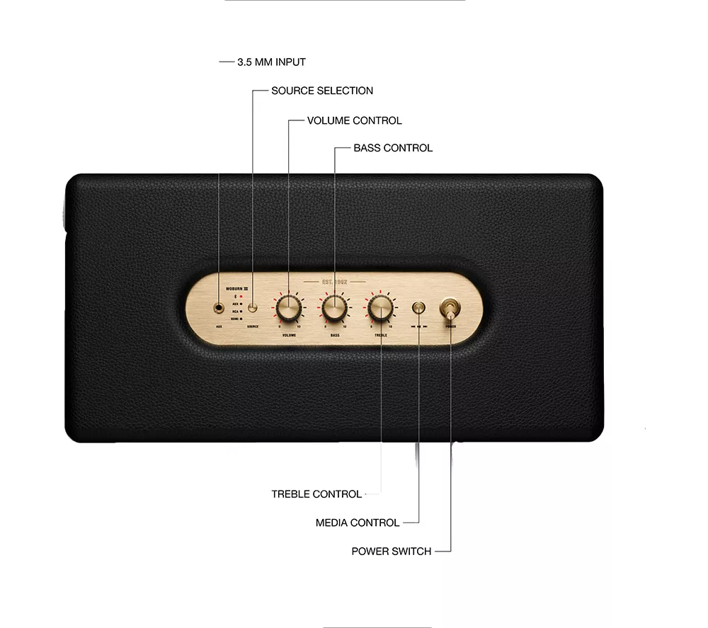 MARSHALL Woburn III Bluetooth Speaker - Black