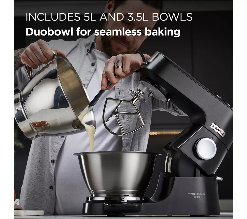 KENWOOD Titanium Chef Baker KVC85.004BK Stand Mixer - Black
