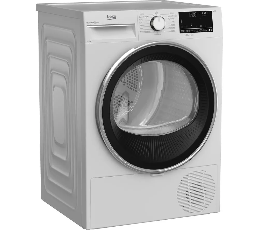 BEKO Pro B3T4811DW 8 kg Condenser Tumble Dryer - White