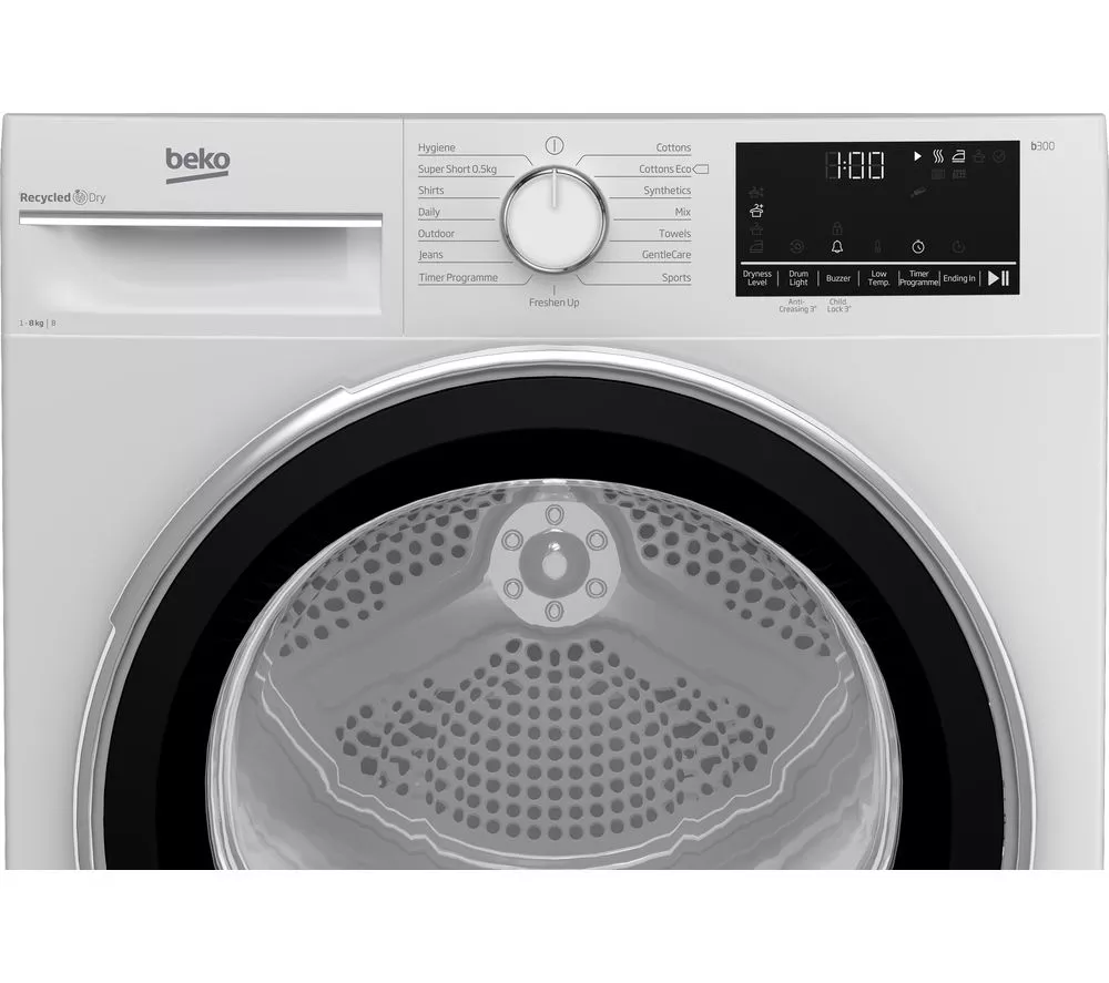 BEKO Pro B3T4811DW 8 kg Condenser Tumble Dryer - White