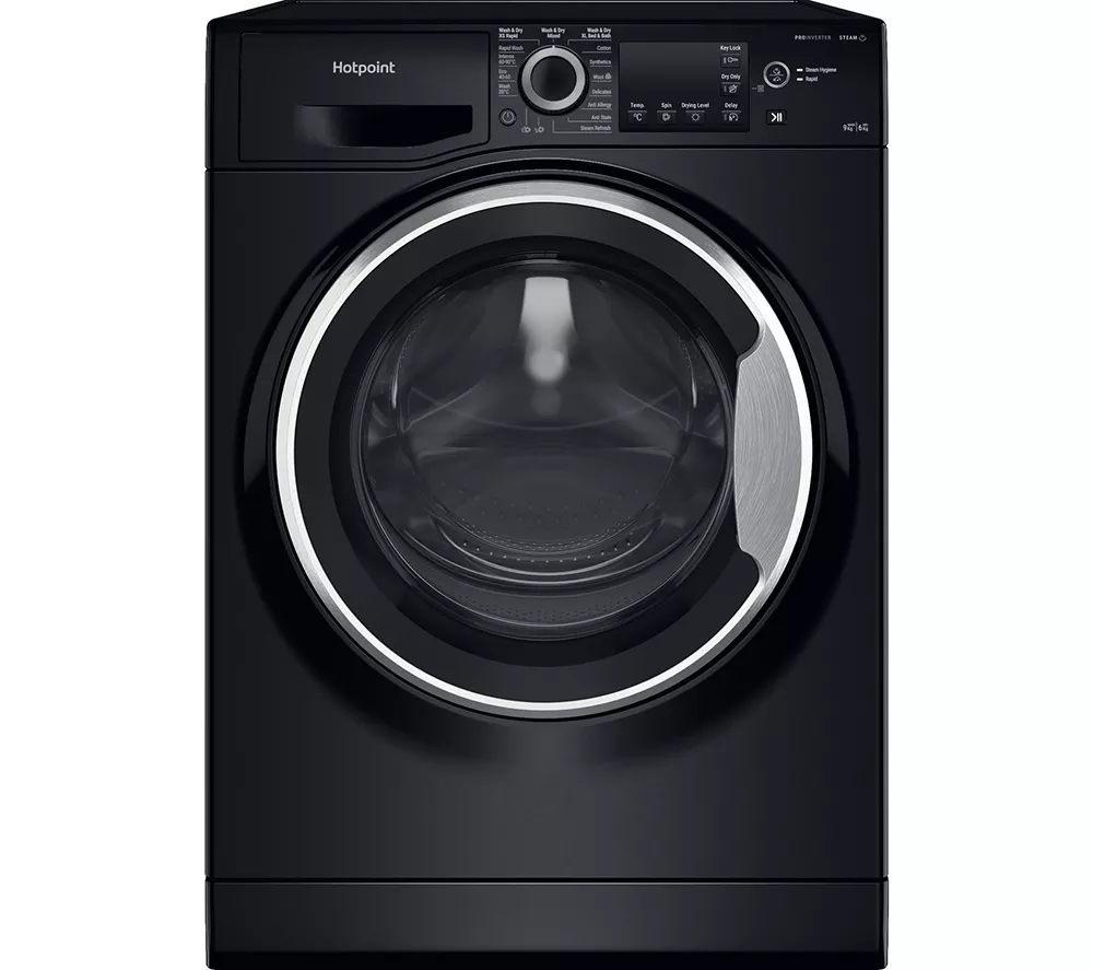 HOTPOINT NDB 9635 BS UK 9 kg Washer Dryer - Black