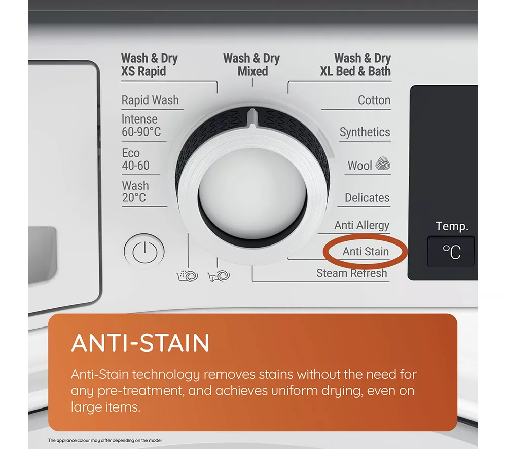 HOTPOINT NDB 9635 BS UK 9 kg Washer Dryer - Black