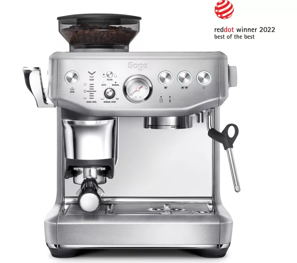 SAGE The Barista Express Impress SES876 Bean to Cup Coffee Machine - Stainless Steel