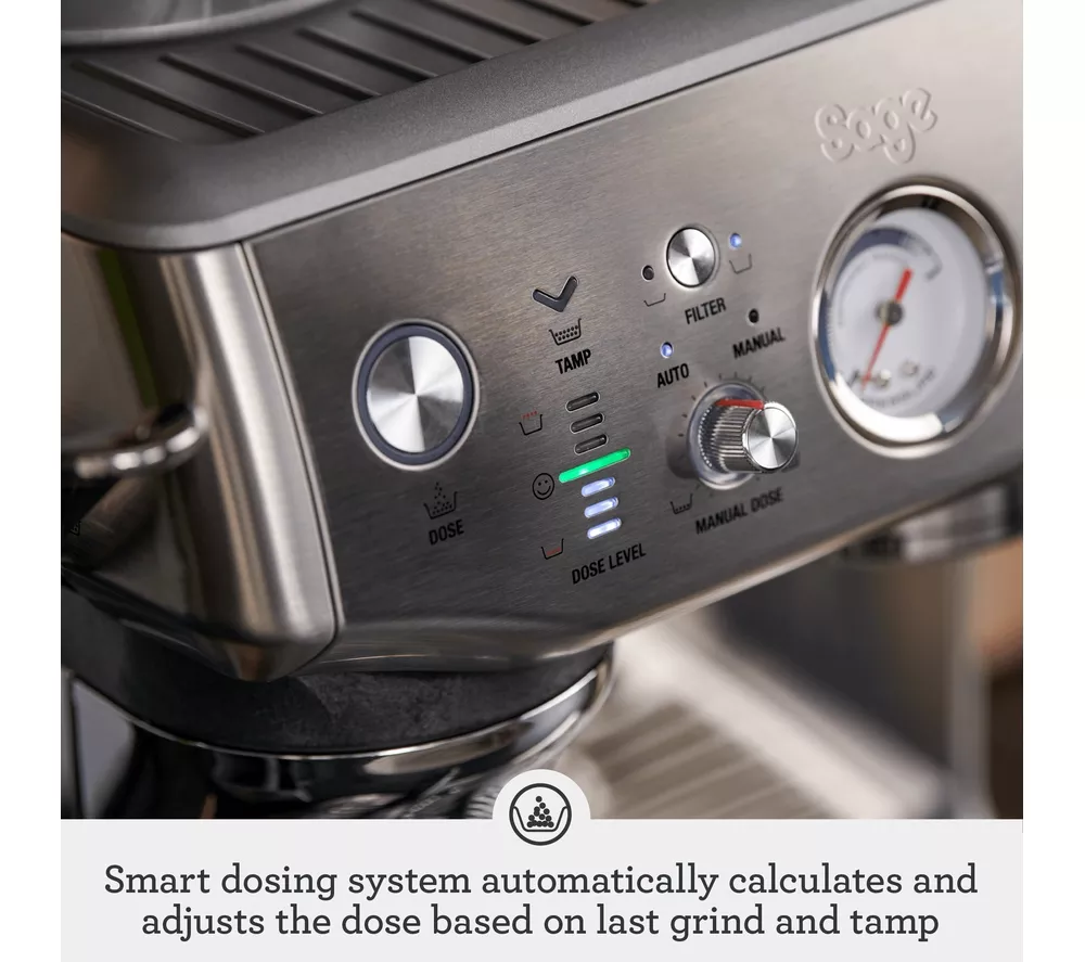 SAGE The Barista Express Impress SES876 Bean to Cup Coffee Machine - Stainless Steel