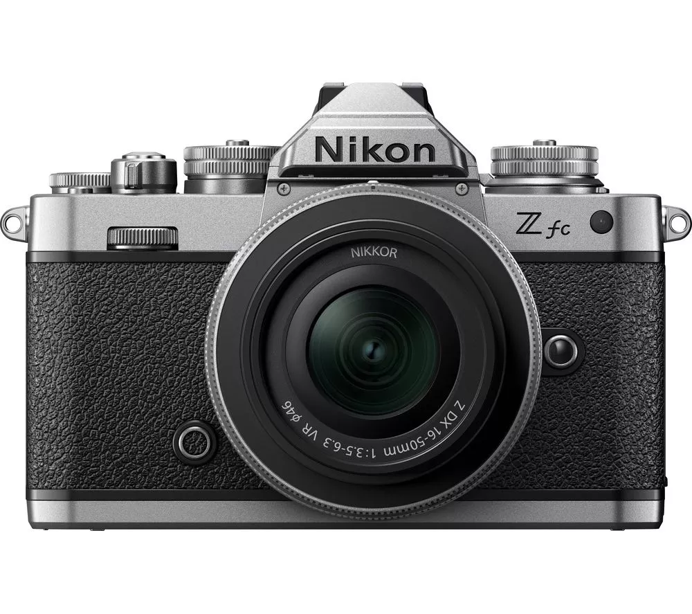 NIKON Z fc Mirrorless Camera with NIKKOR Z DX 16-50 mm f 3.5-6.3 VR Lens - Silver