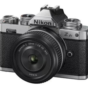 NIKON Z fc Mirrorless Camera with NIKKOR Z 28 mm f 2.8 SE Lens - Silver