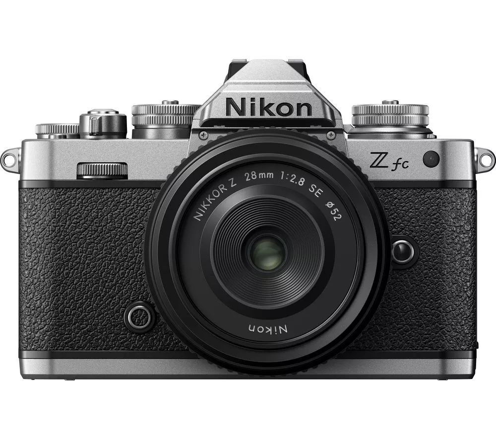 NIKON Z fc Mirrorless Camera with NIKKOR Z 28 mm f 2.8 SE Lens - Silver