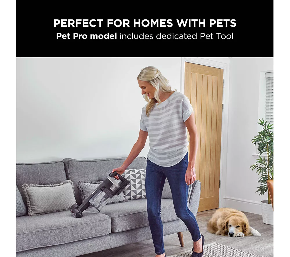 SHARK Stratos Anti Hair Wrap Plus Pet Pro IZ420UKT Cordless Vacuum Cleaner - Silver