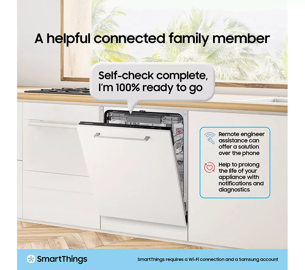 SAMSUNG DW60BG730FSLEU Full-size WiFi-enabled Dishwasher - Silver