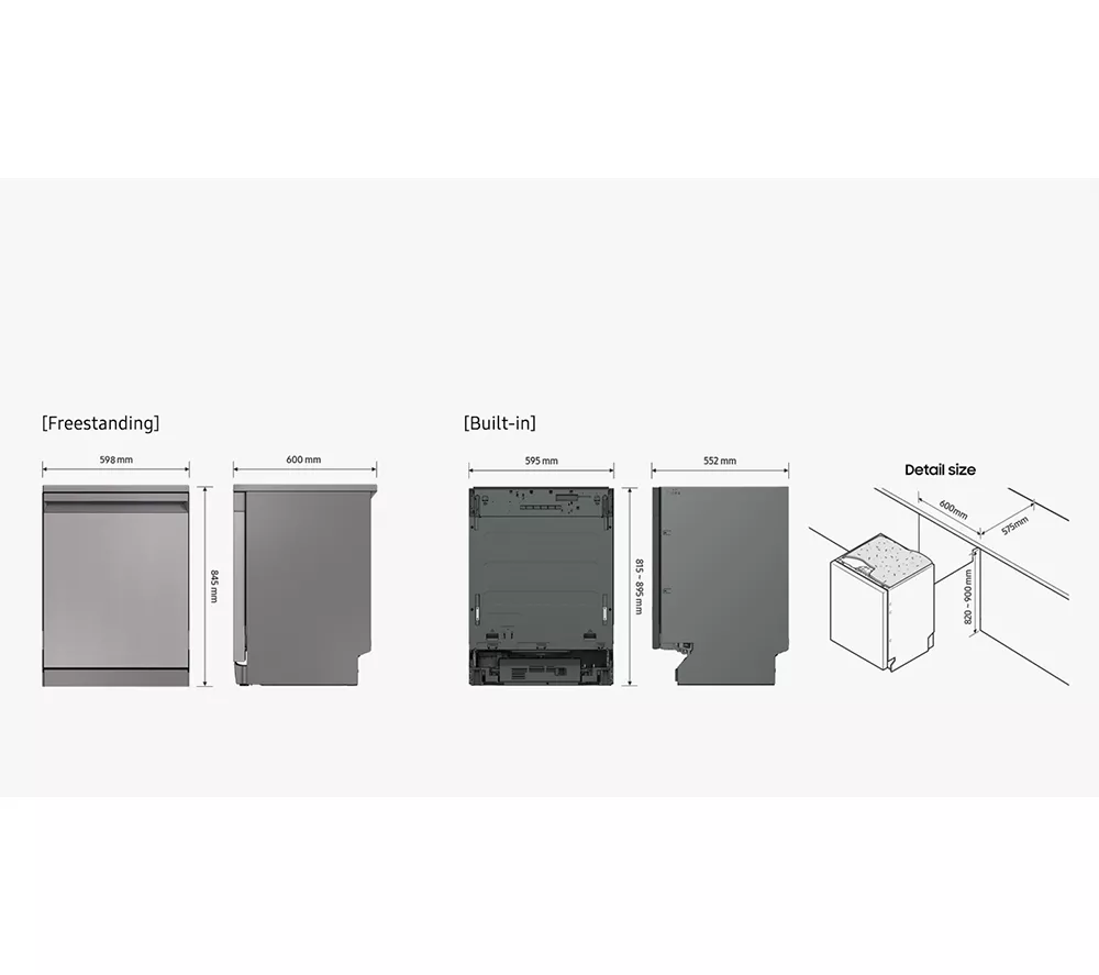 SAMSUNG DW60BG730FSLEU Full-size WiFi-enabled Dishwasher - Silver