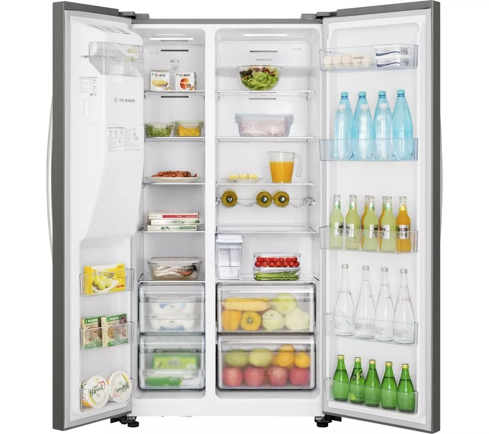 KENWOOD KSBNDIX23 American-Style Fridge Freezer - Inox