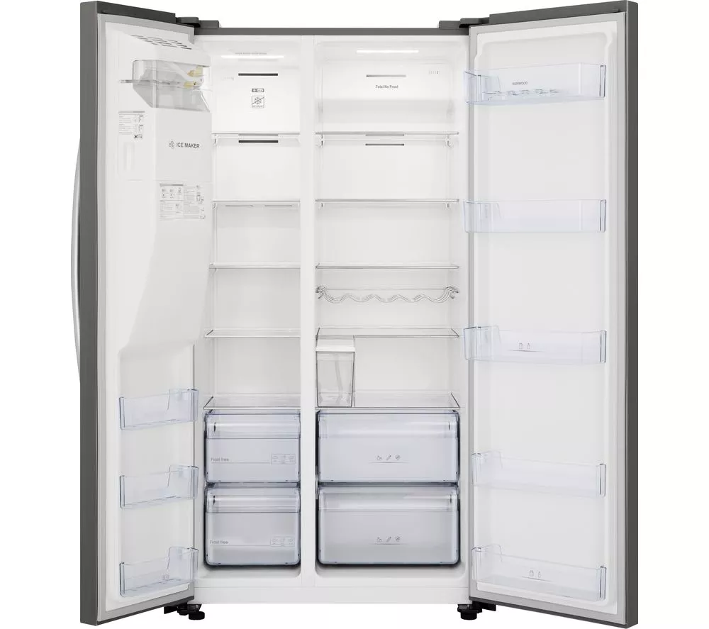 KENWOOD KSBNDIX23 American-Style Fridge Freezer - Inox