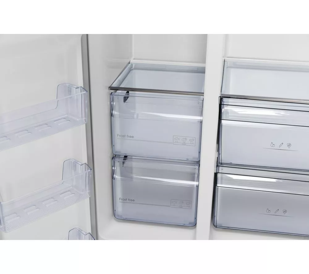 KENWOOD KSBNDIX23 American-Style Fridge Freezer - Inox