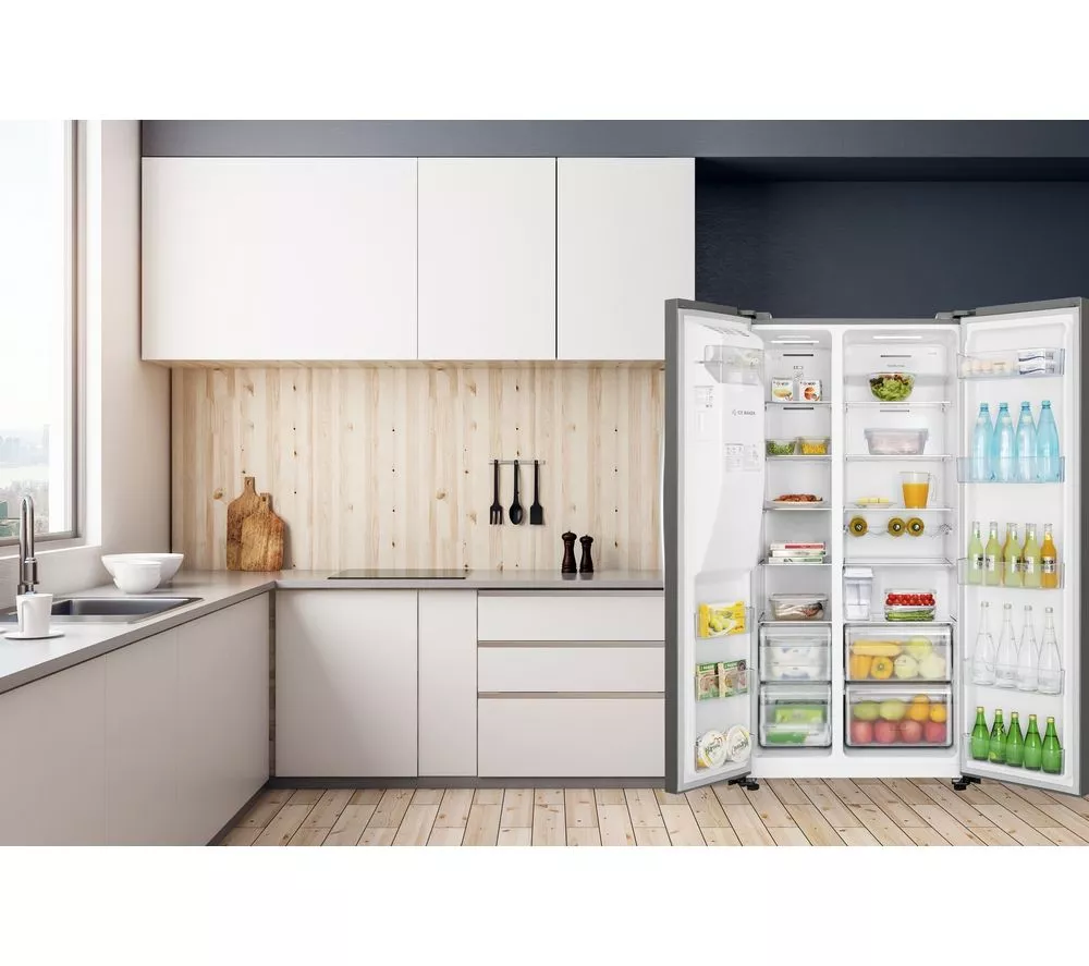 KENWOOD KSBNDIX23 American-Style Fridge Freezer - Inox