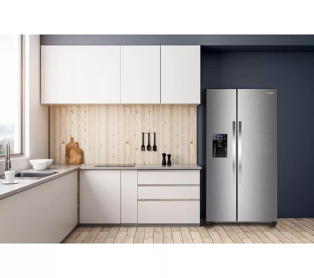 KENWOOD KSBNDIX23 American-Style Fridge Freezer - Inox