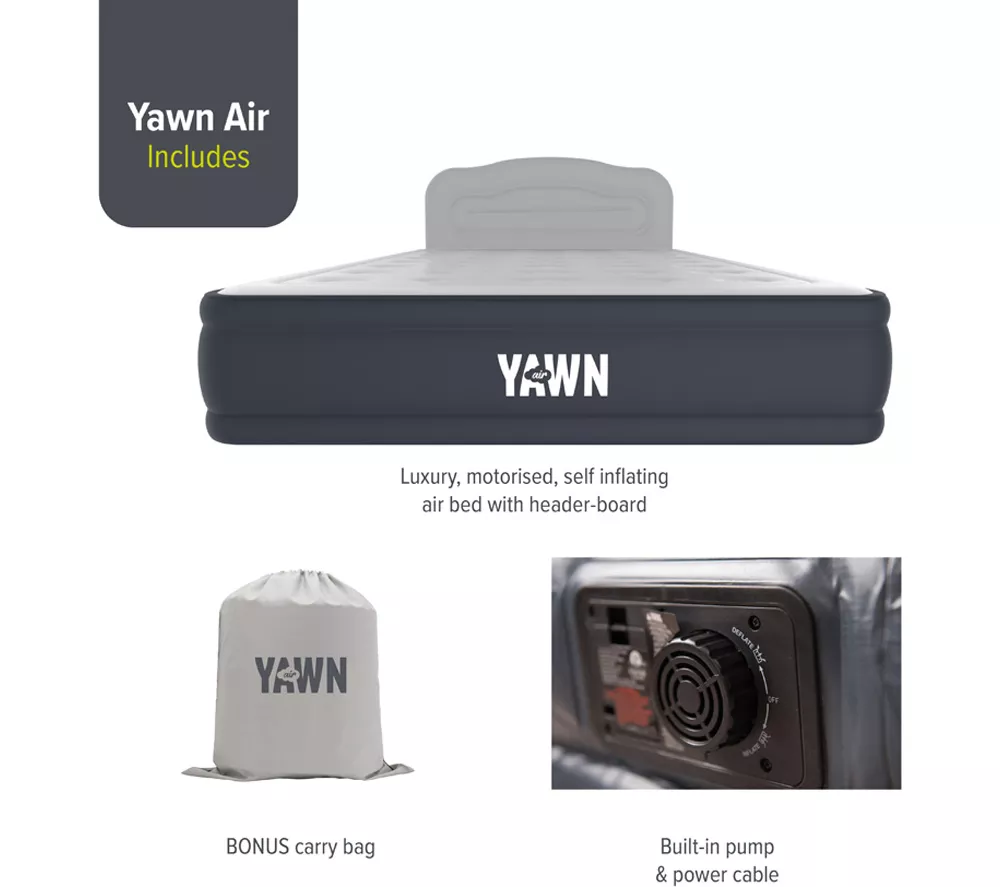YAWN Air Bed with Fitted Sheet - King