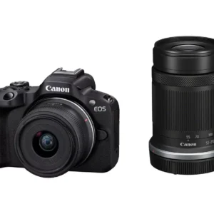 CANON EOS R50 Mirrorless Camera with RF-S 18-45 mm f 4.5-6.3 IS STM & 55-210 mm f 5-7.1 IS STM Lens