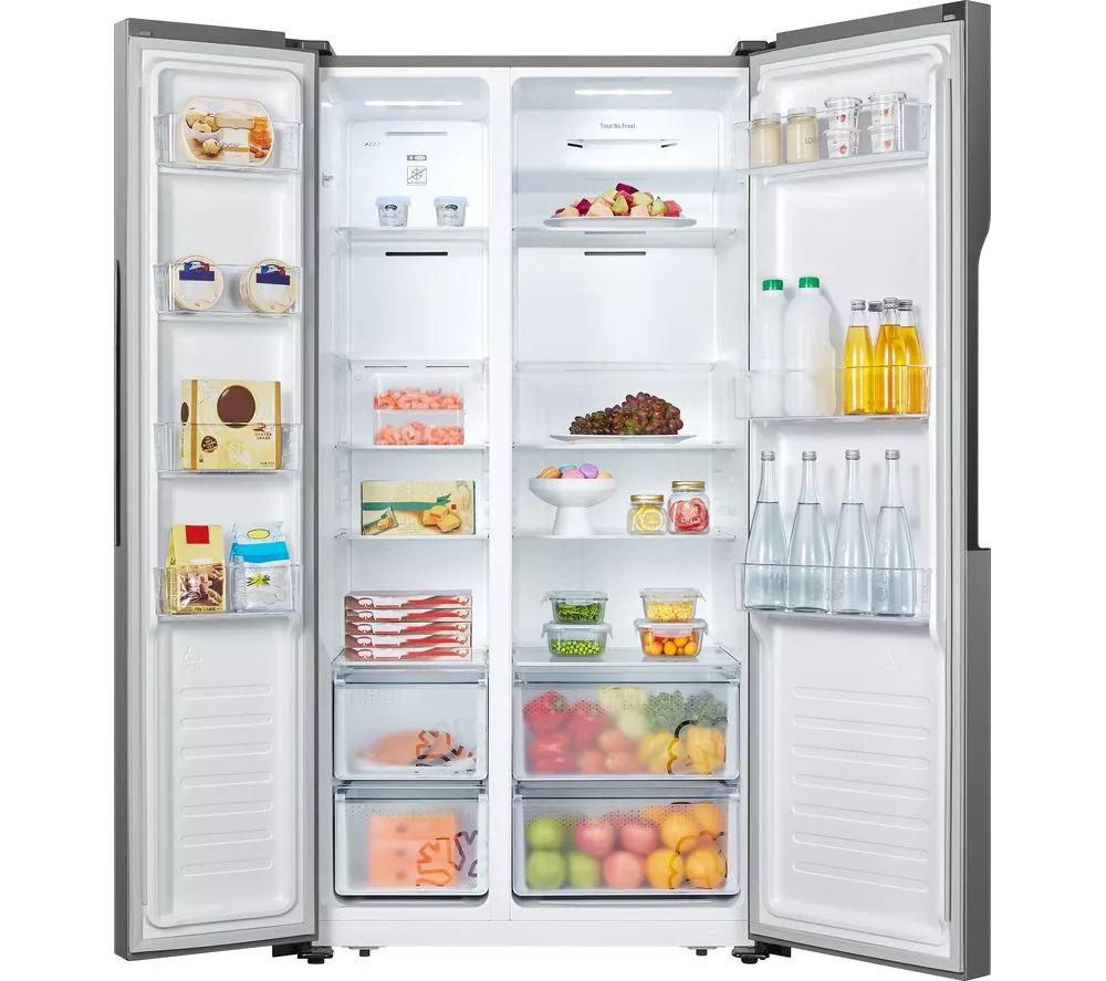 LOGIK LSBSX23 American-Style Fridge Freezer - Inox