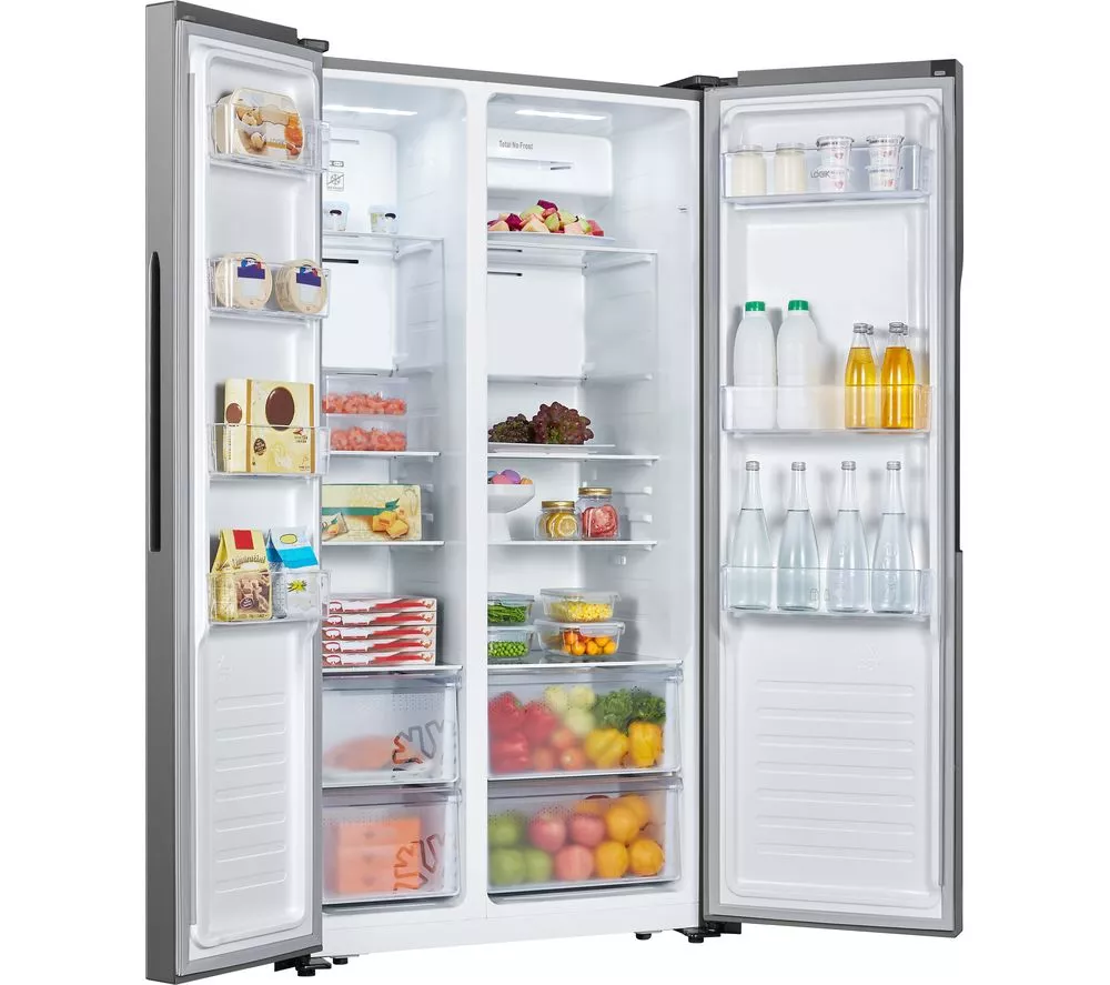 LOGIK LSBSX23 American-Style Fridge Freezer - Inox