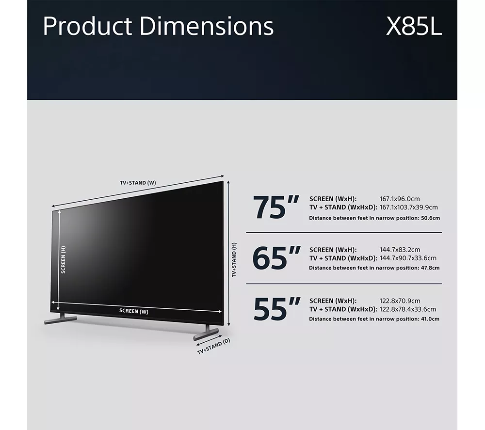 SONY BRAVIA KD-75X85LU 75" Smart 4K Ultra HD HDR LED TV with Google Assistant