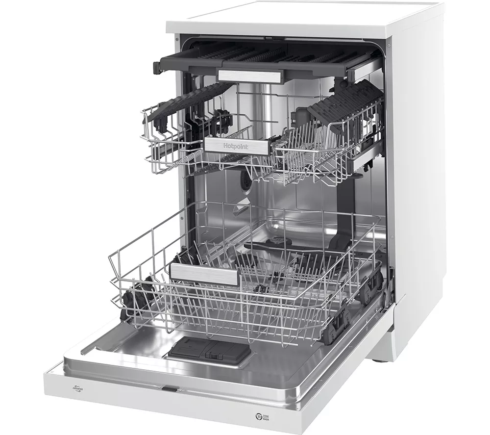 HOTPOINT H7F HS41 UK Full-size Dishwasher - White