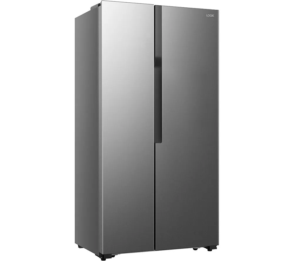 LOGIK LESSBSX23 Slim American-Style Fridge Freezer - Inox