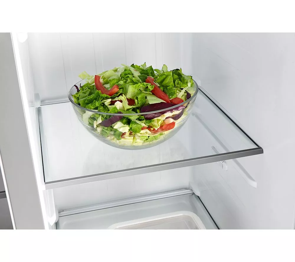 LOGIK LESSBSX23 Slim American-Style Fridge Freezer - Inox
