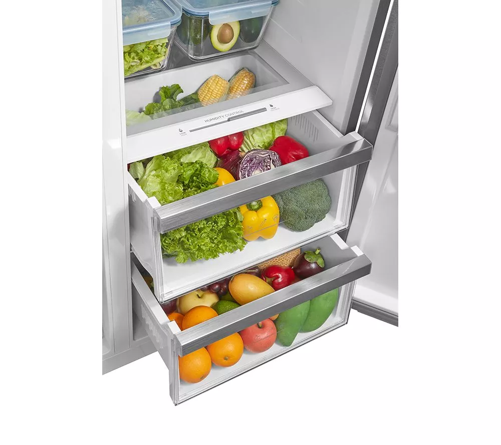 KENWOOD KSBSXA23 American-Style Fridge Freezer - Inox