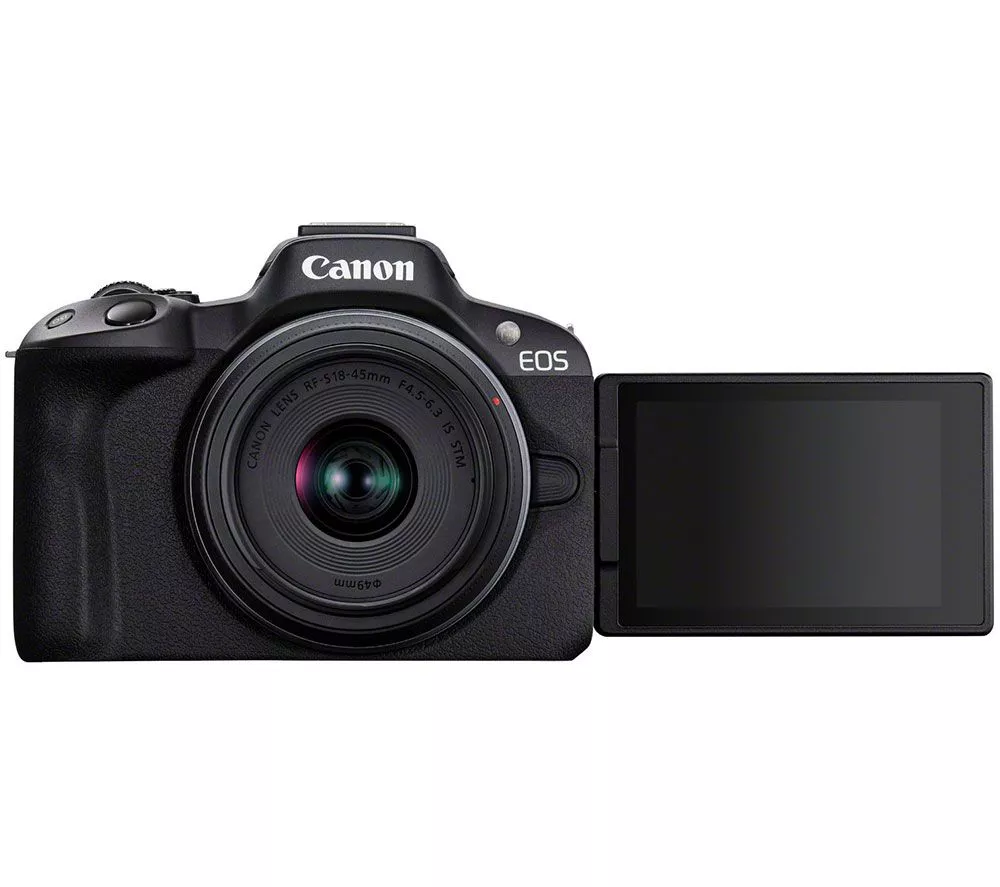 CANON EOS R50 Mirrorless Camera Creator Kit with RF-S 18-45 mm f 4.5-6.3 IS STM Lens