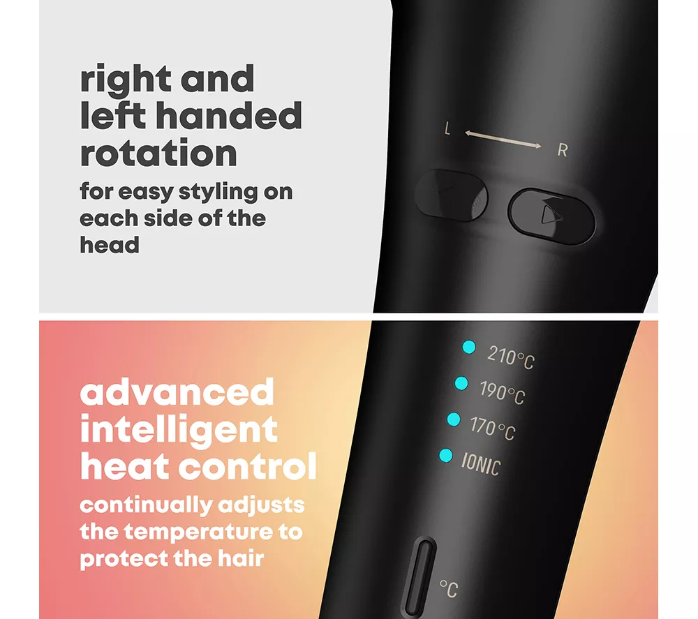 REVAMP Progloss Hollywood Wave Curl & Advanced Shine Automatic Hair Curler - Black