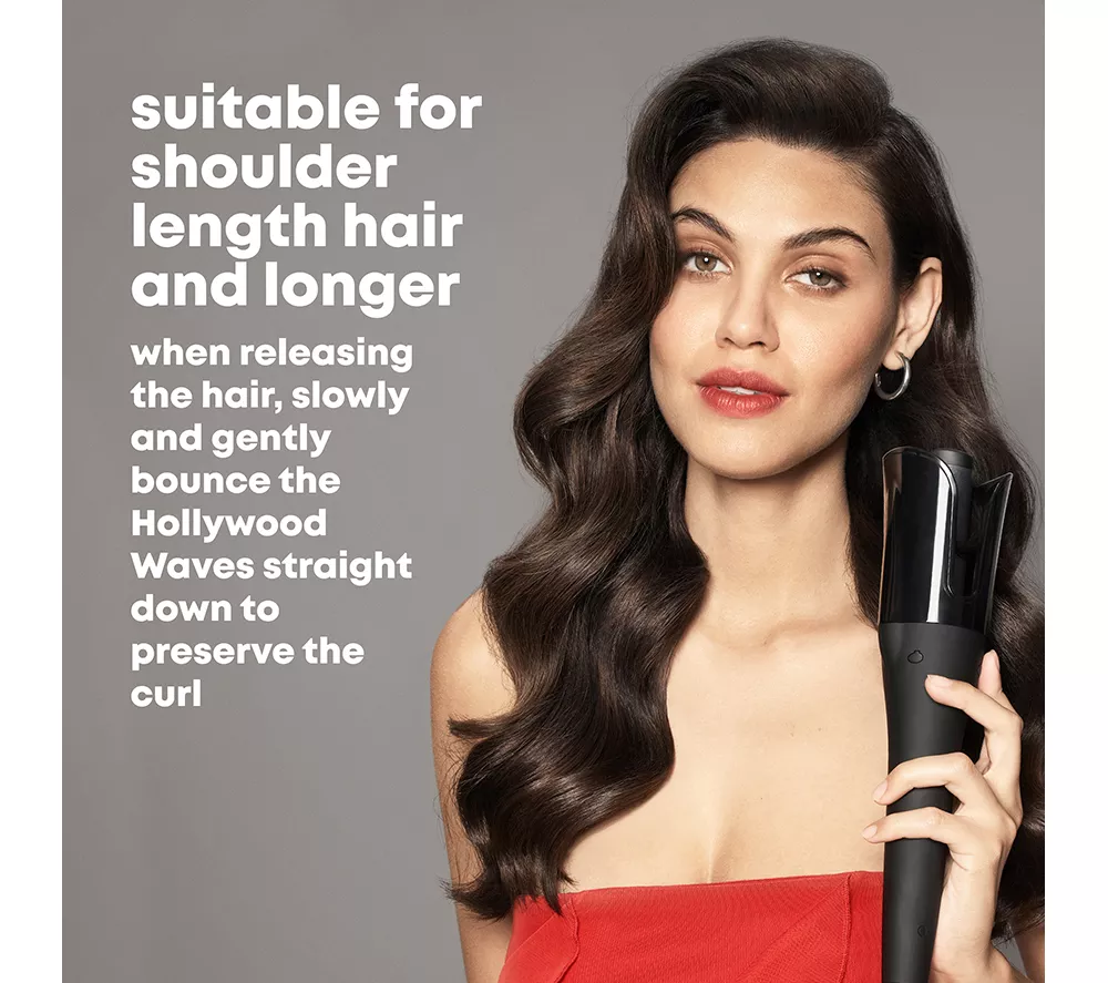 REVAMP Progloss Hollywood Wave Curl & Advanced Shine Automatic Hair Curler - Black