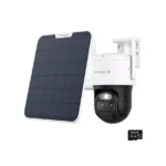REOLINK TrackMix Auto PTZ AI 2-lens Quad HD 1440p WiFi & 4G Security Camera with Solar Panel - White