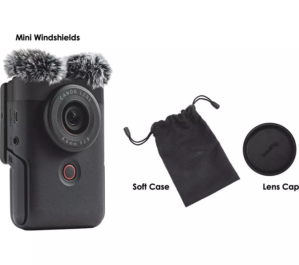 CANON PowerShot V10 Compact Vlogging Camera - Black
