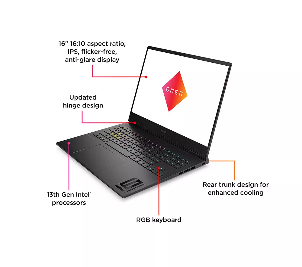 HP OMEN Transcend 16-u0500na 16" Gaming Laptop - Intel® Core™ i7 RTX 4060 1 TB SSD