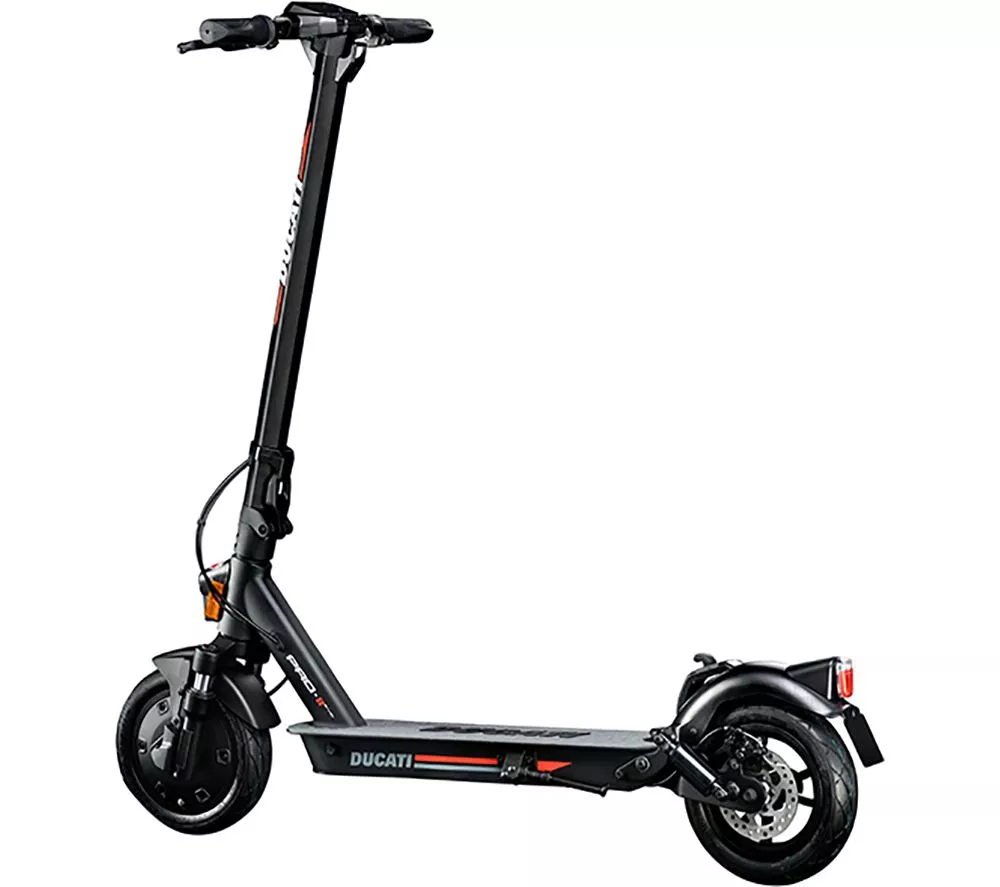 DUCATI Pro-II EVO Electric Folding Scooter - Black & Red