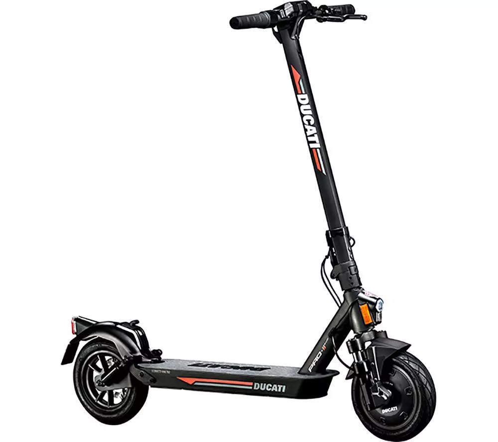 DUCATI Pro-II EVO Electric Folding Scooter - Black & Red