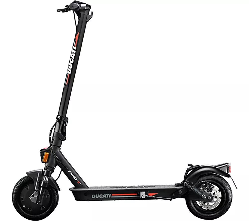 DUCATI Pro-II EVO Electric Folding Scooter - Black & Red