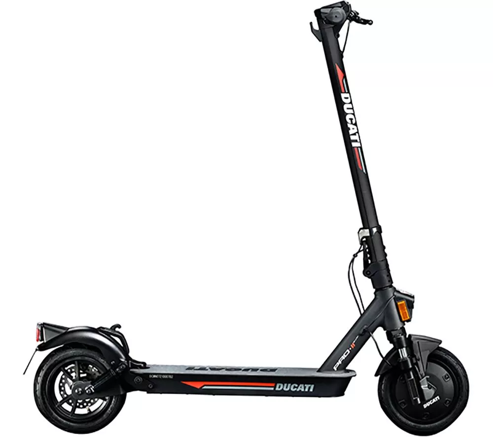 DUCATI Pro-II EVO Electric Folding Scooter - Black & Red