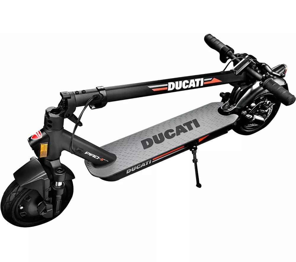 DUCATI Pro-II EVO Electric Folding Scooter - Black & Red
