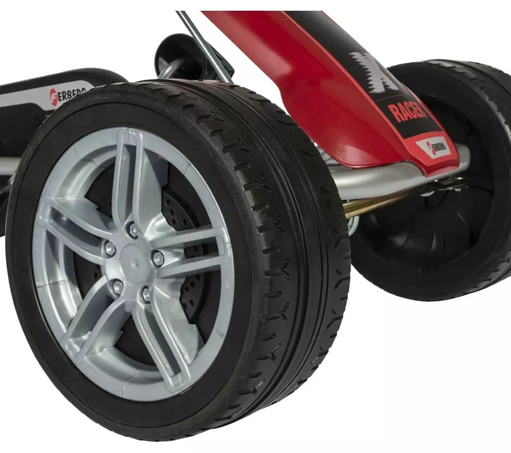FERBEDO X-Racer Go-Kart - Silver & Red