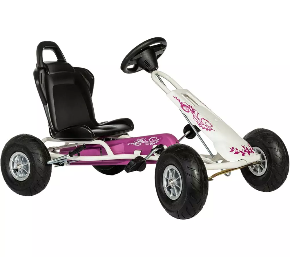 FERBEDO Air Runner Kids Go-Kart - Pink & White