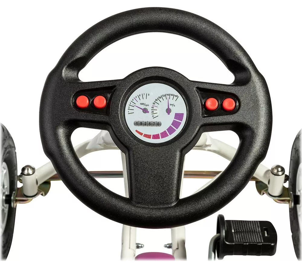 FERBEDO Air Runner Kids Go-Kart - Pink & White
