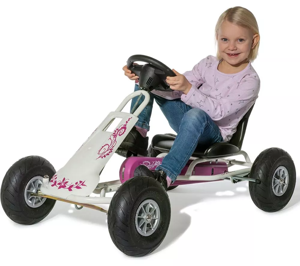 FERBEDO Air Runner Kids Go-Kart - Pink & White
