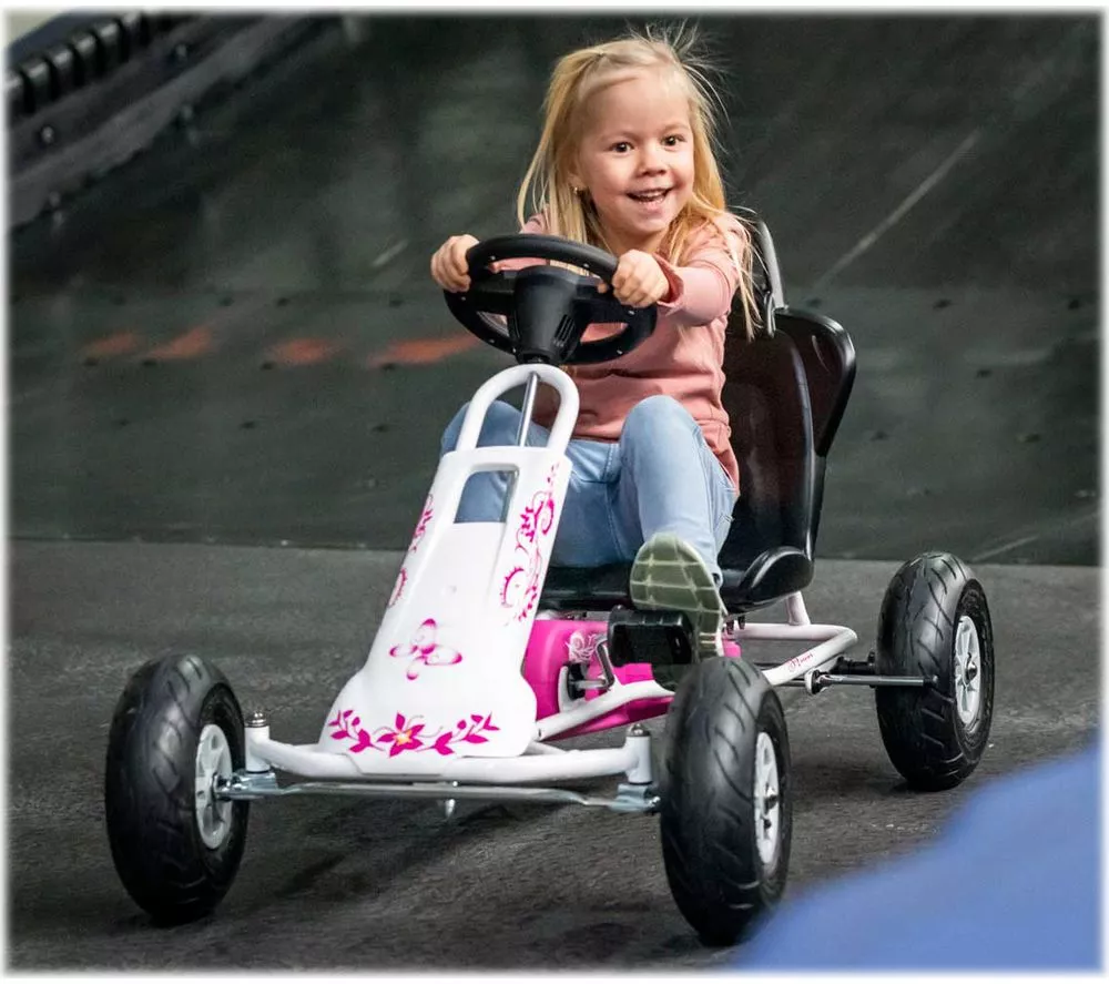 FERBEDO Air Runner Kids Go-Kart - Pink & White