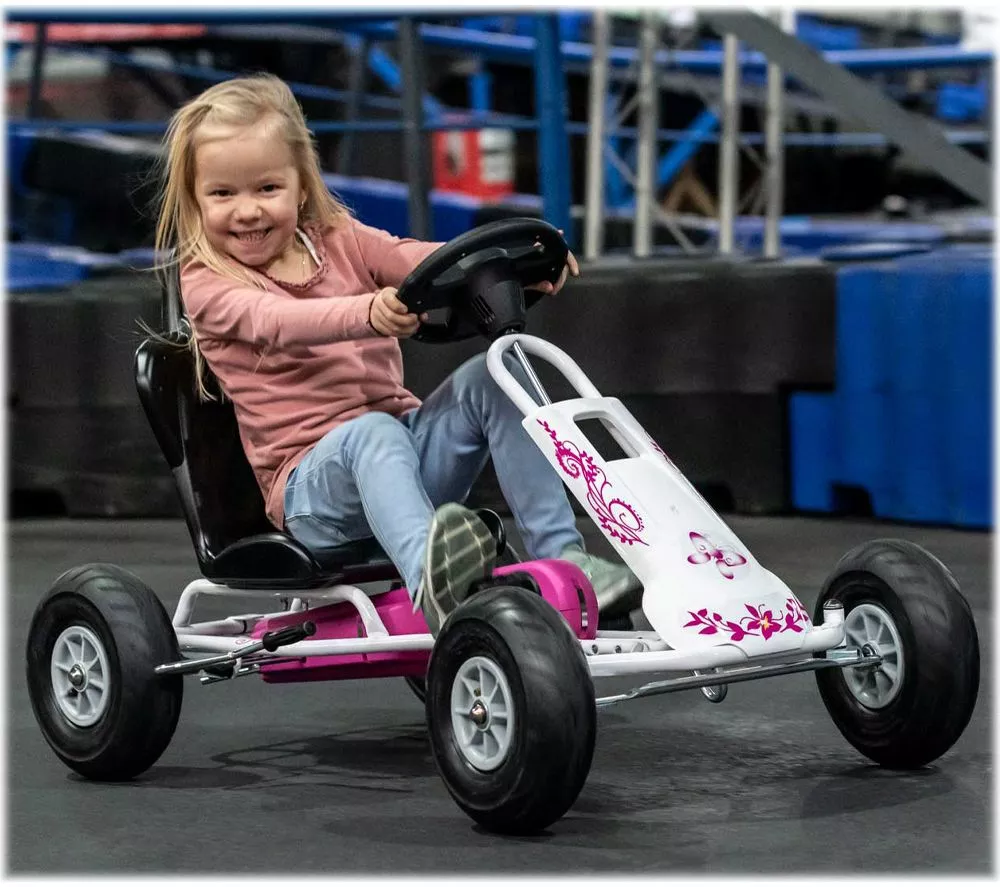 FERBEDO Air Runner Kids Go-Kart - Pink & White
